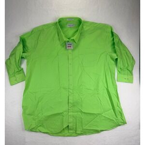 Daniel Ellissa Apple Green Dress Shirt DS3001 Mens 22.5 35-36‎ Long Sleeve NEW